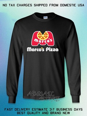 New Marco's Pizza Logo Men's Long Slevee T-Shirt American T-Shirt