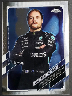 2021 Topps Chrome  Formula 1 F1 Valtteri Bottas #2 Mercedes Formula One