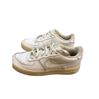 Nike Air Force 1 Low White Sneakers Men's Size 7Y EU 40 Casual Athletic