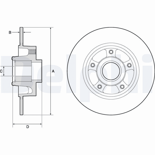 Bremsscheibe Hinterachse FüR Renault Clio IV Grand ScÉNic III Megane SchräGheck-image