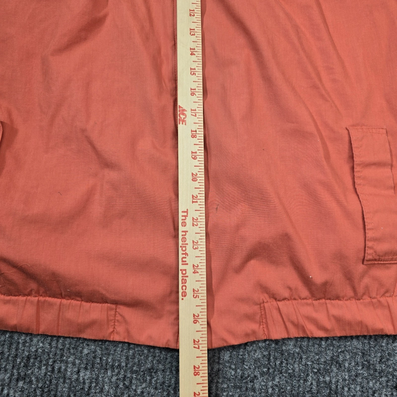 Vintage Givenchy Gentleman Jacket Mens 44 Coral Orange Full Zip Hong Kong Read - product detail image 11