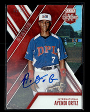 Ayendi Ortiz 2017 Elite Extra Edition Red Status Die Cut Auto 23/75