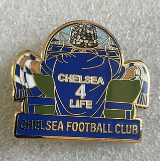 Chelsea Fc “ Chelsea 4 Life. “ Supporters pin badge