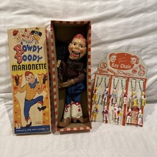 1950s Howdy Doody Marionette Puppet Toy with Orig. Box Peter Puppet Playthings