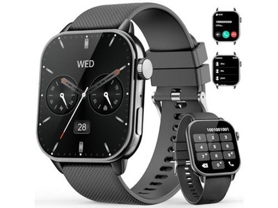 Smart Watch for Men Women, 1.85'' AMOLED HD Fitness Watch with 120+ Sports Modes