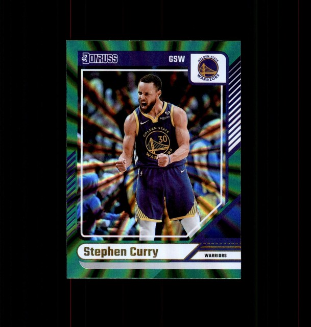2024-25 Donruss #64 Stephen Curry Holo Green Laser