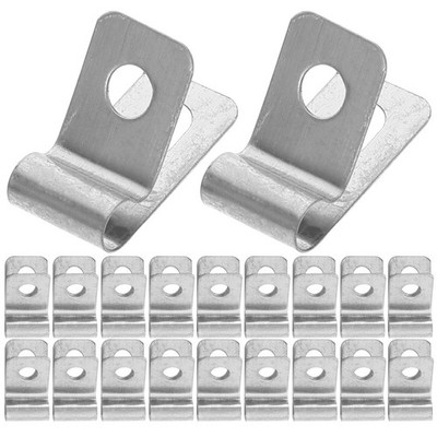 50 Pcs Edelstahl Schellen Zaundraht Klemmen Rostfreie Clips Edelstahlklemmen
