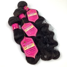 100 Unprocessed Human Hair Extensions Origin Remy 12" 14" 18" Natural Black