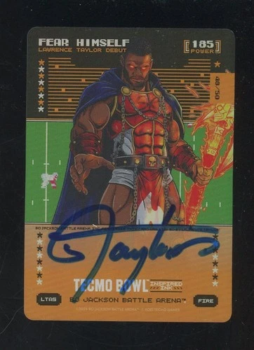 2026 Bo Jackson Battle Arena Tecmo Bowl Fire Lawrence Taylor HOF AUTO /50