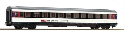 Roco HO 54167 Swiss 2nd class Eurocity compartment coach, SBB