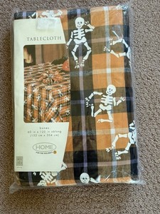 TABLECLOTH - HALLOWEEN - "BONES" - HOME For the Holidays - 60" x 120" - NEW!!!