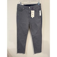 Gloria Vanderbilt Amanda Dream Jean Women's Grey Dusk Tapered Leg Slimming Sz 8