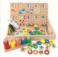 Montessori Mathe Spielzeug Kinder Lernuhr Holz Lehrmittel Leichtes Lernen