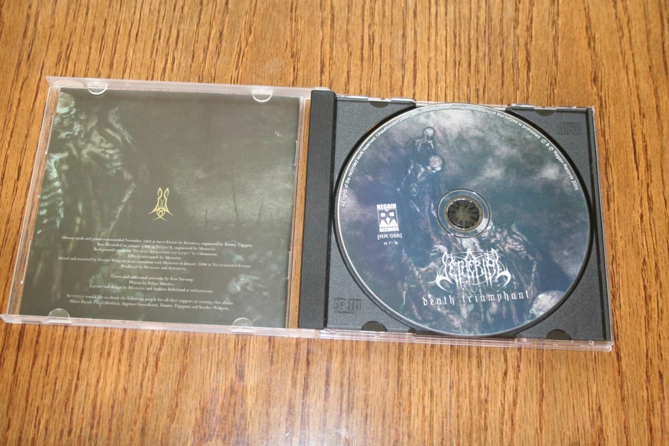 SETHERIAL-" DEATH TRIUMPHANT" CD 1ST PRESS 2006 US- IMPORT - Bild 2 von 3