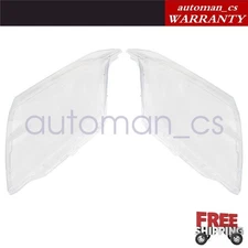 For Cadillac SRX 2010-2015 Left+Right Side Headlight Headlamp Clear Lens Cover