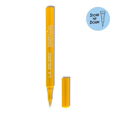 L.A. Colors Mark & Line Felt Tip Eyeliner Buttercup Yellow Matte Liquid Eyeliner
