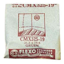 Germanow-Simon Mach (GS) CMX325-19 Watch Crystal 21.5x19.6 NOS Part Flexo Gruen