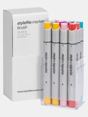 Stylefile Brush Marker 12er Set Multi 32
