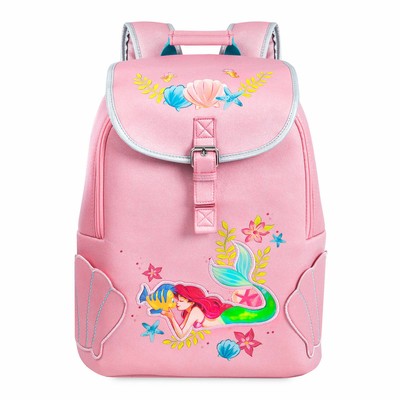 Disney Store Ariel The Little Mermaid Pink Backpack Lunch Tote Shell School Bag Ebay