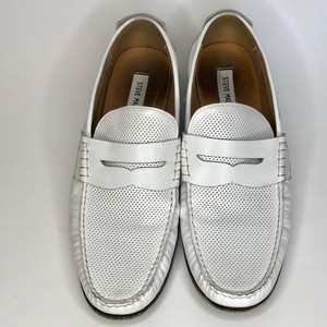 steve madden white loafers