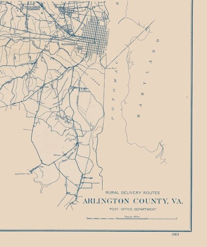 Historic County Map - Arlington County Virginia - 1920 - 23 x 27.45 - Picture 3 of 20