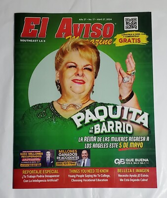 El Aviso Magazine Paquita la del Barrio