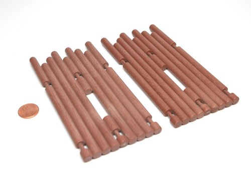 Playmobil Vintage Western Fort Log Wall - 2 Pieces 3419 3773 3806 - 第 1/1 張圖片