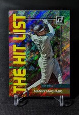 Manny Machado SP Silver Rapture Prizm 2022 Donruss The Hit List Insert THL-11 SD