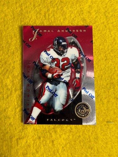 JAMAL ANDERSON FALCONS 1997 TOTALLY CERTIFIED RED INSERT CARD #48 ...