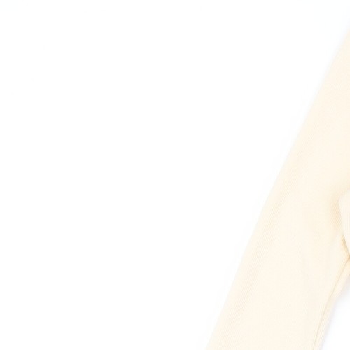 In the Style Womens Ivory Polyester Bodysuit One-Piece Size 8 Snap - Picture 7 of 10