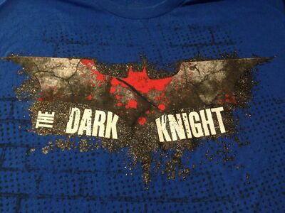 THE DARK KNIGHT BLUE T-SHIRT XXL | eBay