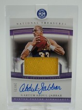 2019-20 Panini Clutch Factor Signatures Kareem Abdul-Jabbar Relic Auto #24/25