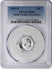 1963-D Roosevelt Dime DDR FS-801 MS65 PCGS