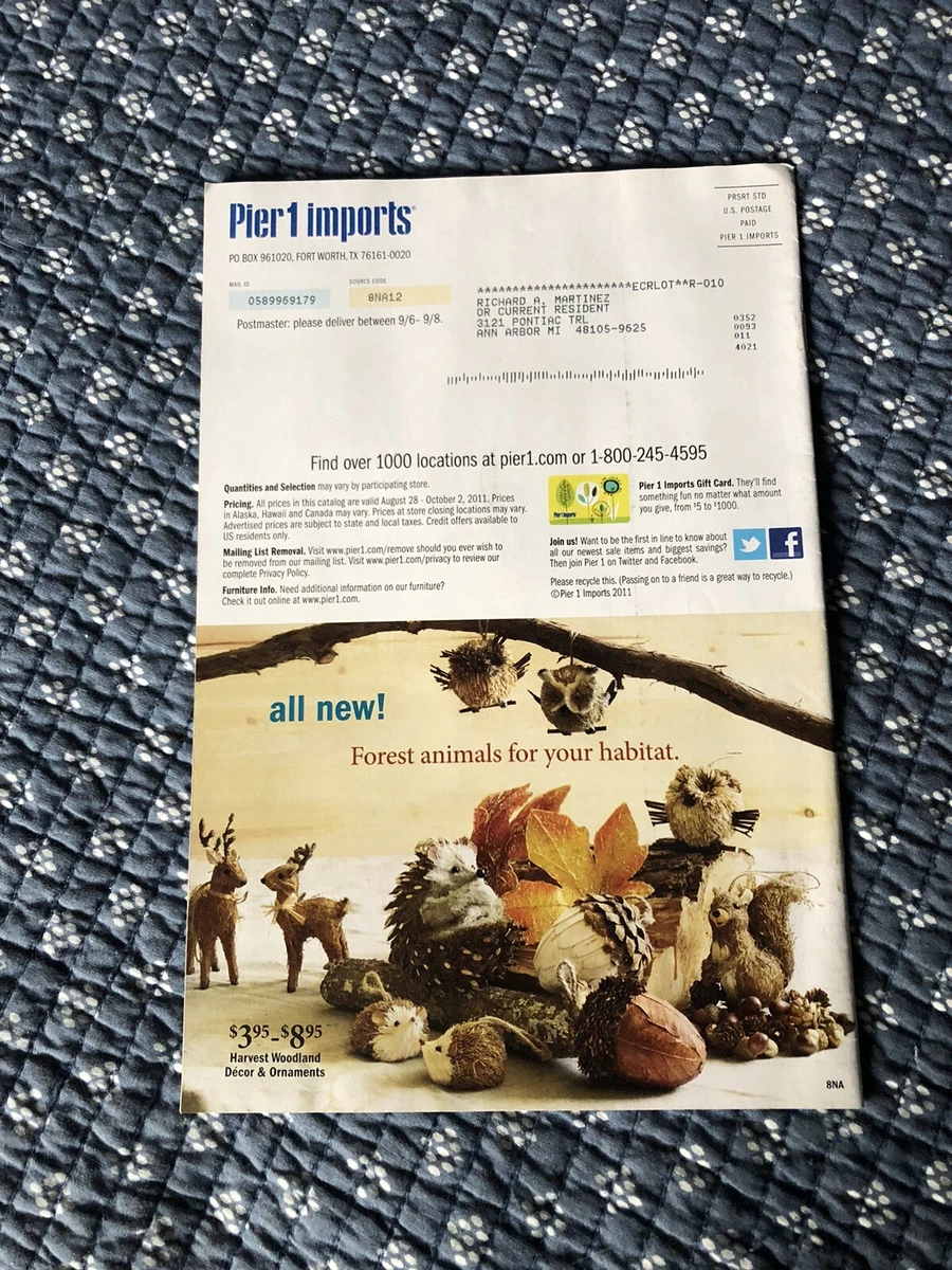 Pier 1 Fall Catalog
