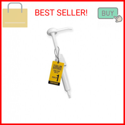 PERMINKS 5 Gallon Pump Dispenser - Pump for 5 Gallon Bucket, Gallon Jug Laundry
