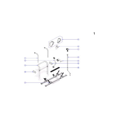 Oberer Tragarm (2er-Set) Thule 1500602706 Lift Fahrradträger bis 2011 150cm P18