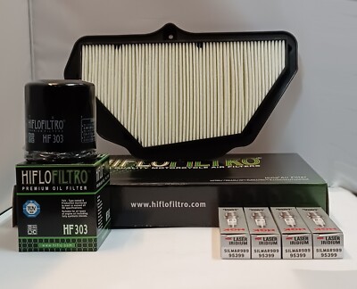 Service Kit For KAWASAKI ZX10R NINJA (2016 to 2018) Filters and 4