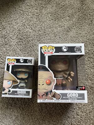 Funko Pop! 6  Mortal Kombat X Goro GameStop Exclusive #256 Vaulted with raiden