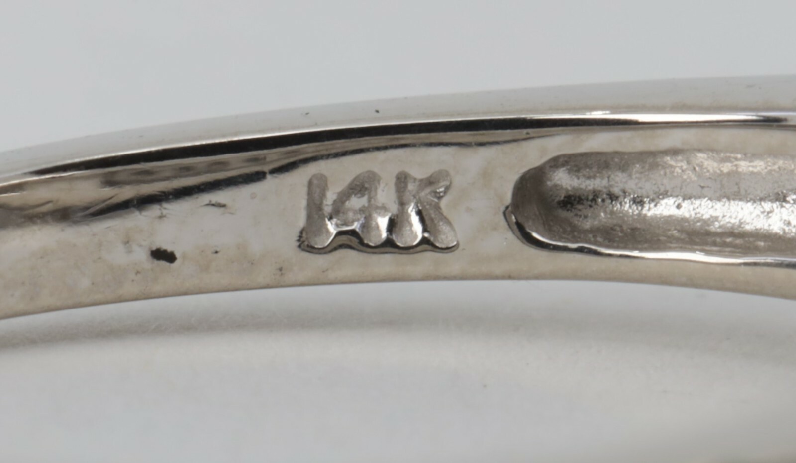 14k White Gold Keepsake Diamond Wedding Band Set Size… Gem