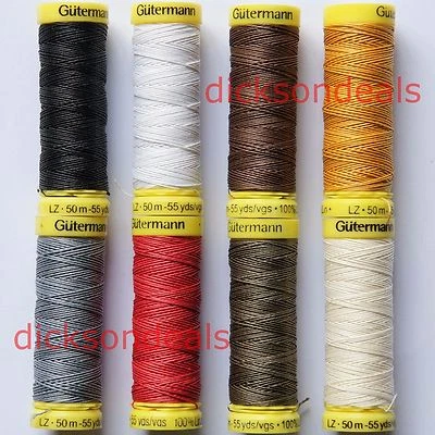 Gutermann Strong Linen Thread Sewing Repair Mending Leather Upholstery 50m Reel