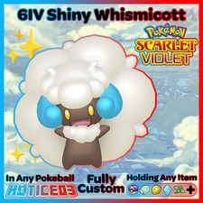 SHINY 6IV WHIMSICOTT Pokemon SCARLET and VIOLET - Indigo Disk DLC - IN HAND