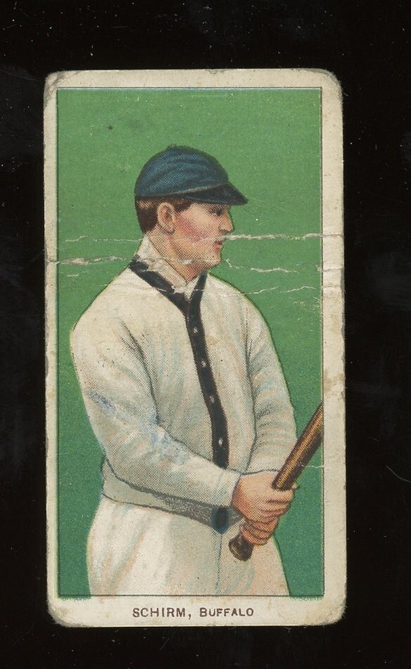 1909 T206 Baseball #422 George Schirm Polar Bear PR *e1