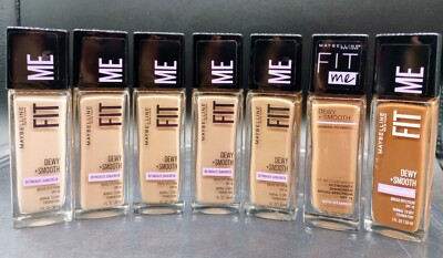 my's Smooth Foundation 3本セット SPF28 PA++ Maybelline Fit Me Foundation SPF18 Dewy + Smooth - Assorted - Pick
