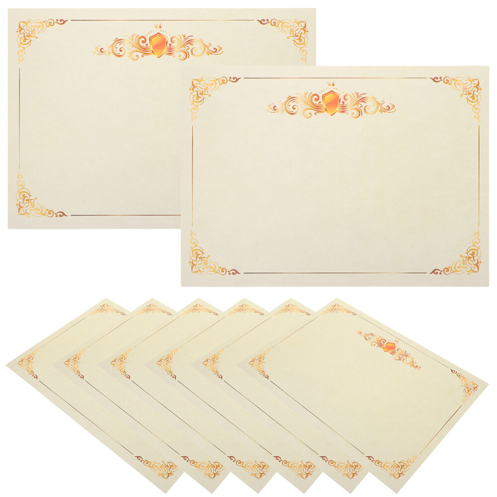 100 Sheets of Award Paper for Certificate Use Blank Honor Paper
