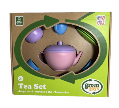 Green Toys Tea Set, Blue/Red/Yellow - Giochi e Prodotti per l'Età Evolutiva
