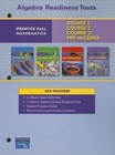 PRENTICE HALL MATH ALGEBRA READINESS TESTS BLACKLINE MASTERS 2007 ...