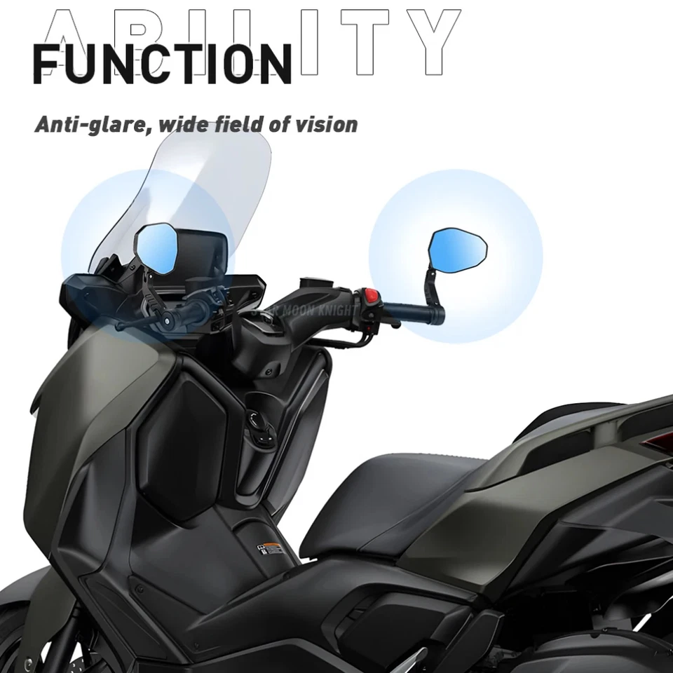 FOR Duke 250 390 690 790 890 Duke motorcycle folding rearview mirror Blue mirror - Image 4 of 4