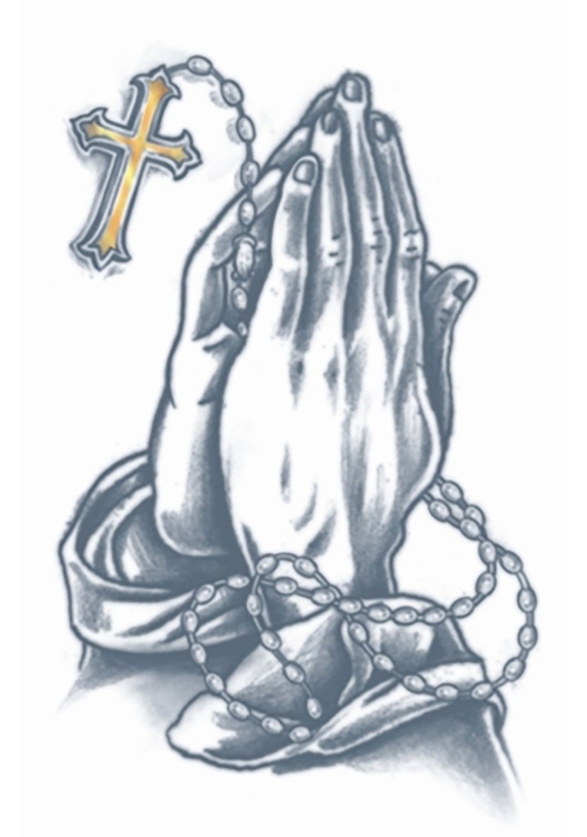 TATTOO FLASH POSTER【 Praying Hands 】 TATTOO FLASH POSTER【 Praying Hands 】 Praying Hands & Roses