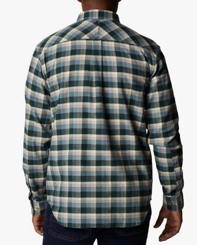 Columbia Camicia Uomo Omni-Wick Flare Gun Elasticizzata Plaid Flanella Uomo Small - Foto 2 di 7