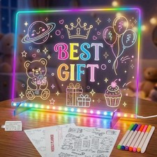 LED DRAWING BOARD, 13 LIGHT EFFECTS INCLUDE ADAPTER, DRAWING PAPER, GLOW DOODLE